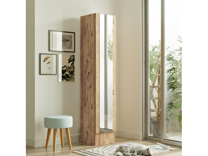 Шкаф/Гардероб с огледало ML14-A (бор)